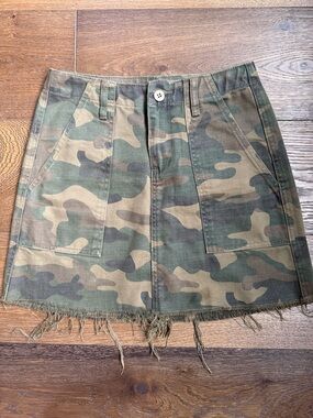 Blank NYC Camo Utility Mini Skirt - Women's Green Camouflage